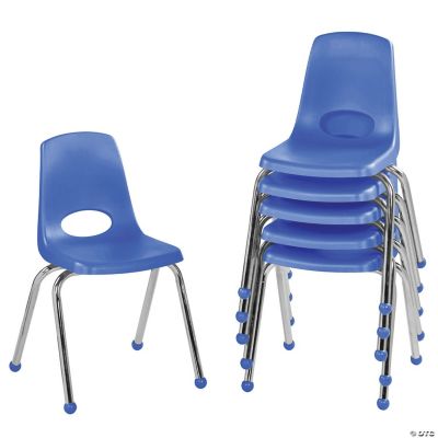 Factory Direct Partners 16 in Stack Chair with Ball Glides, 6-Pack ...