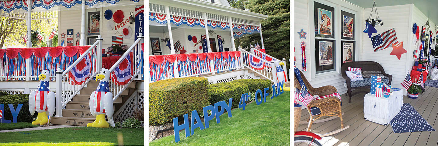 4th of July Front Porch Decorating Supplies