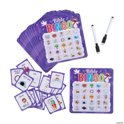 Bible Dry Erase Bingo Game | Oriental Trading for Bible Trading Cards Free Printable