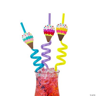 Rainbow Silly Straws - 12 Pc.