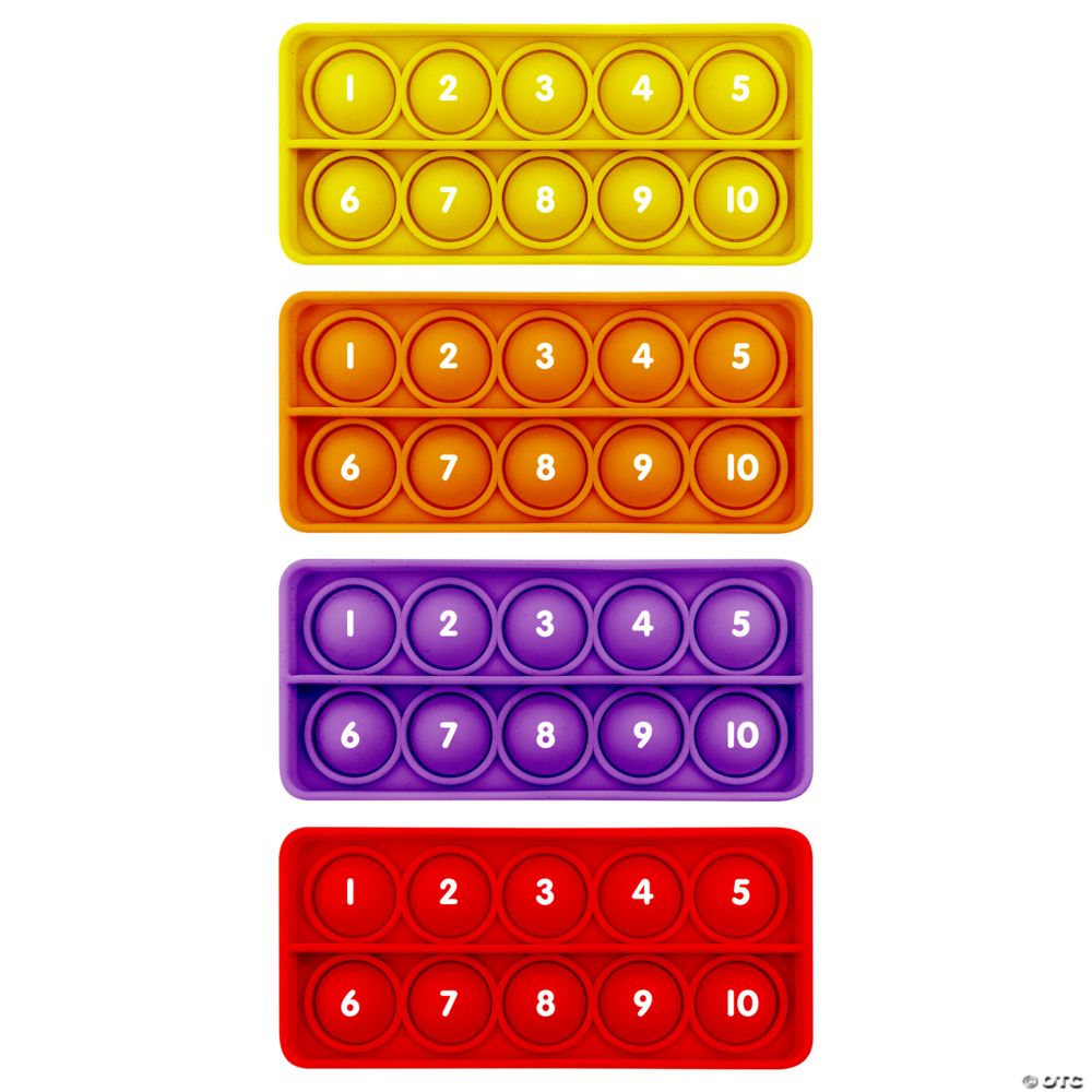 Junior Learning® Ten Frames Pop and Learn!(TM) Bubble Boards - 4 Pc.