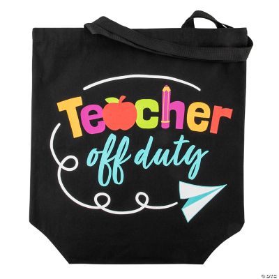 Teacher's Day Multifunctional Tote Bag, Lightweight Linen Shopping Bag,  Teacher Gift Colorful Pattern Canvas Shoulder Bag