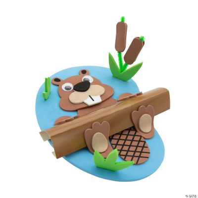 3D Floating Beaver Craft Kit Makes 12