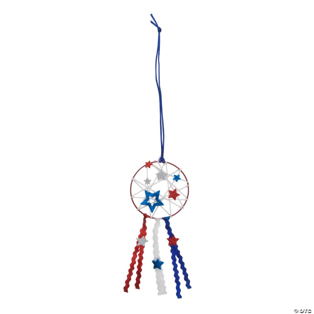 Patriotic Dream Catcher Craft Kit - Makes 6