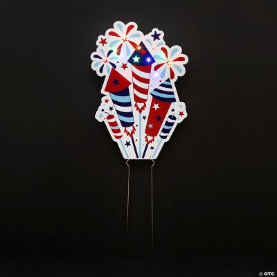 LightUp Firework Yard Sign Kit Makes 1 Oriental Trading