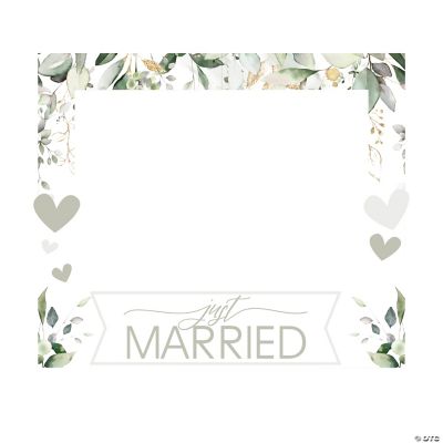 Just Married Photo Booth Frame Oriental Trading