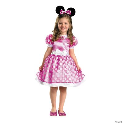 Girl's Pink Classic Minnie Mouse Costume | Oriental Trading