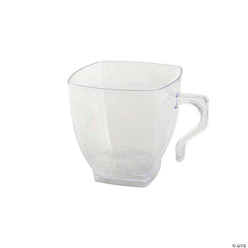 Bulk Premium 2 oz. Clear Square Plastic Mini Coffee Tea Cups - 240 Pc.