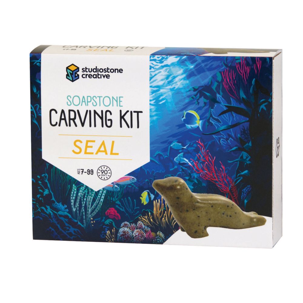 Soapstone Carving Kits: Seal From MindWare