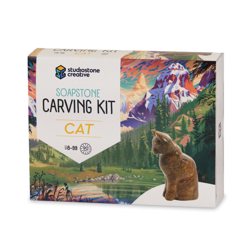Soapstone Carving Kits: Cat From MindWare