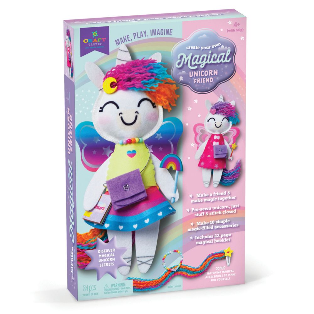 Craft-tastic Color Your Own Magical Unicorn Friend Craft Kit From MindWare