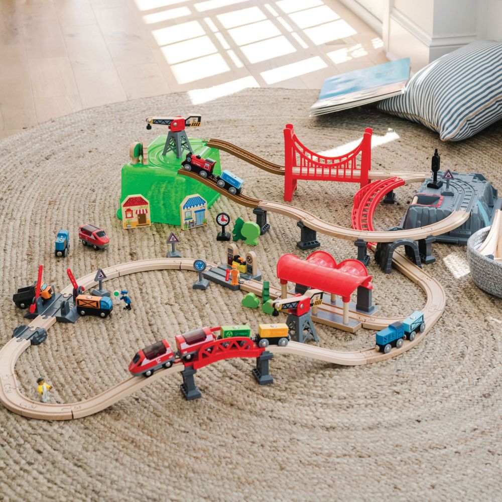 Ultimate Rail Set of 2 with FREE Battery Powered Engine From MindWare