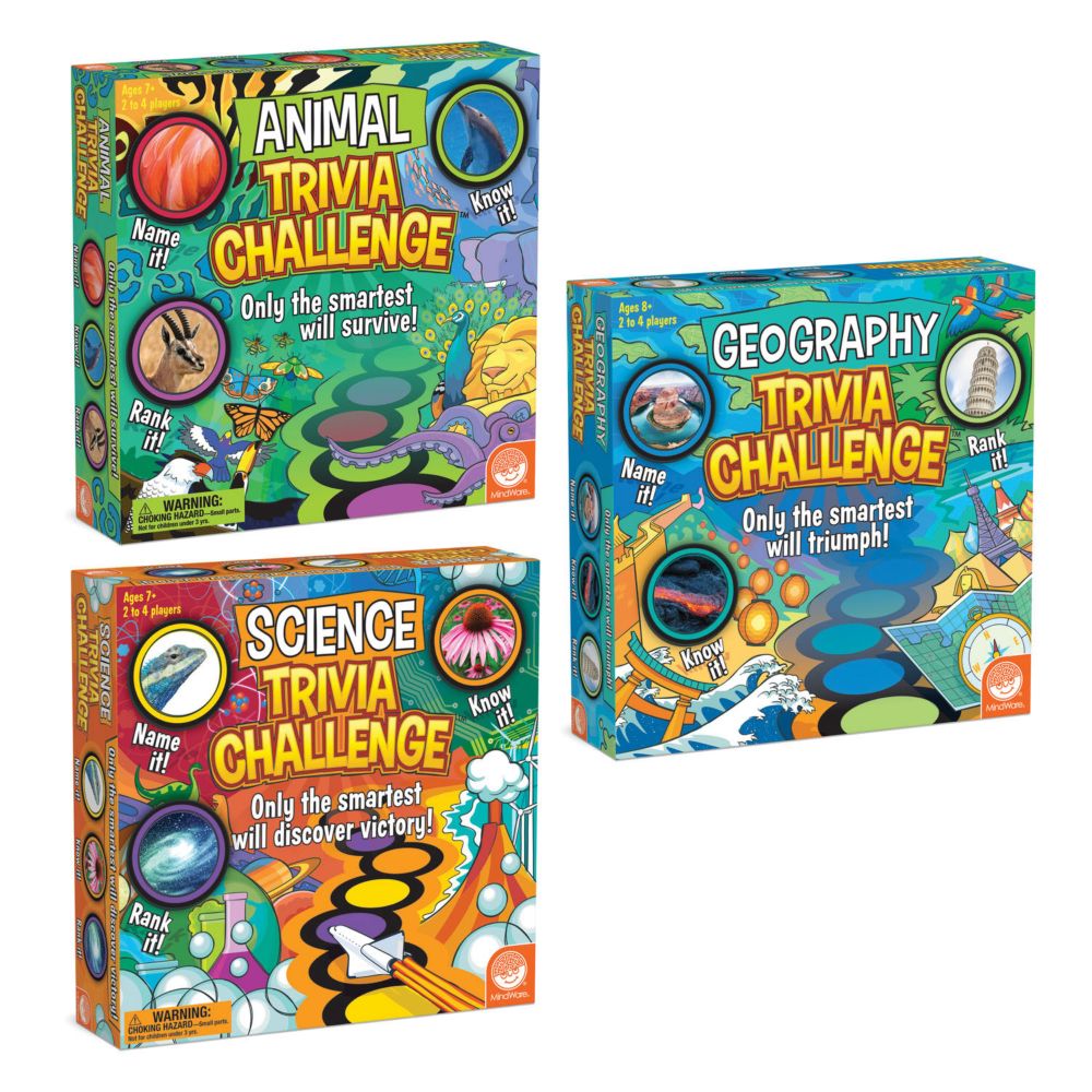 Trivia Challenge Games: Set of 3 From MindWare