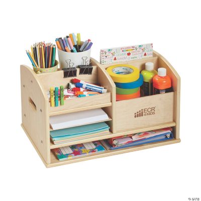Birch Tabletop Supplies Storage Center Oriental Trading