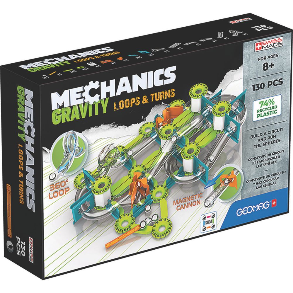 Geomag(TM) Mechanics Gravity Loops & Turns: 130 Pieces From MindWare