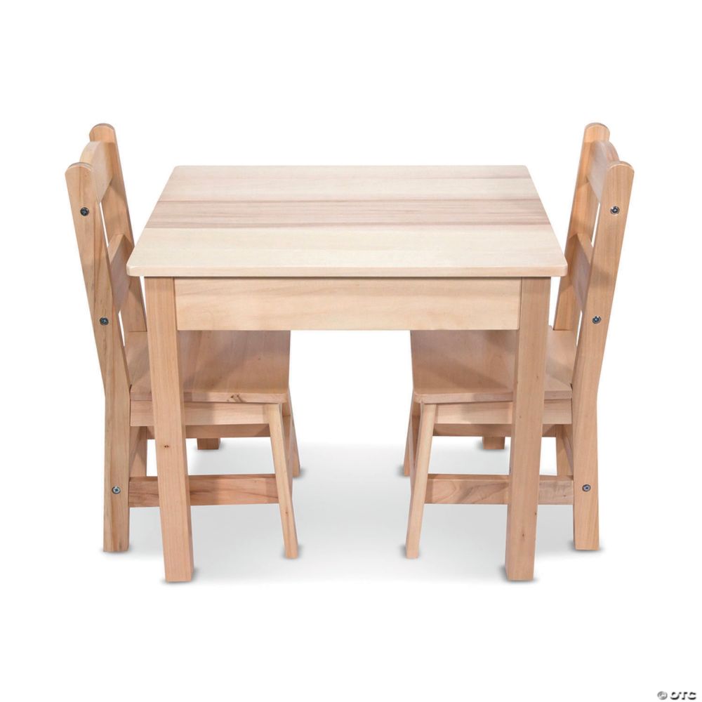 Melissa & Doug Wooden Table & Chairs - Natural From MindWare