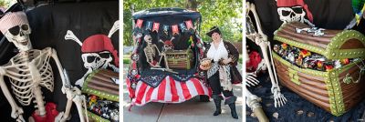 Trunk-Or-Treat Pirate Skeleton Decorating Idea