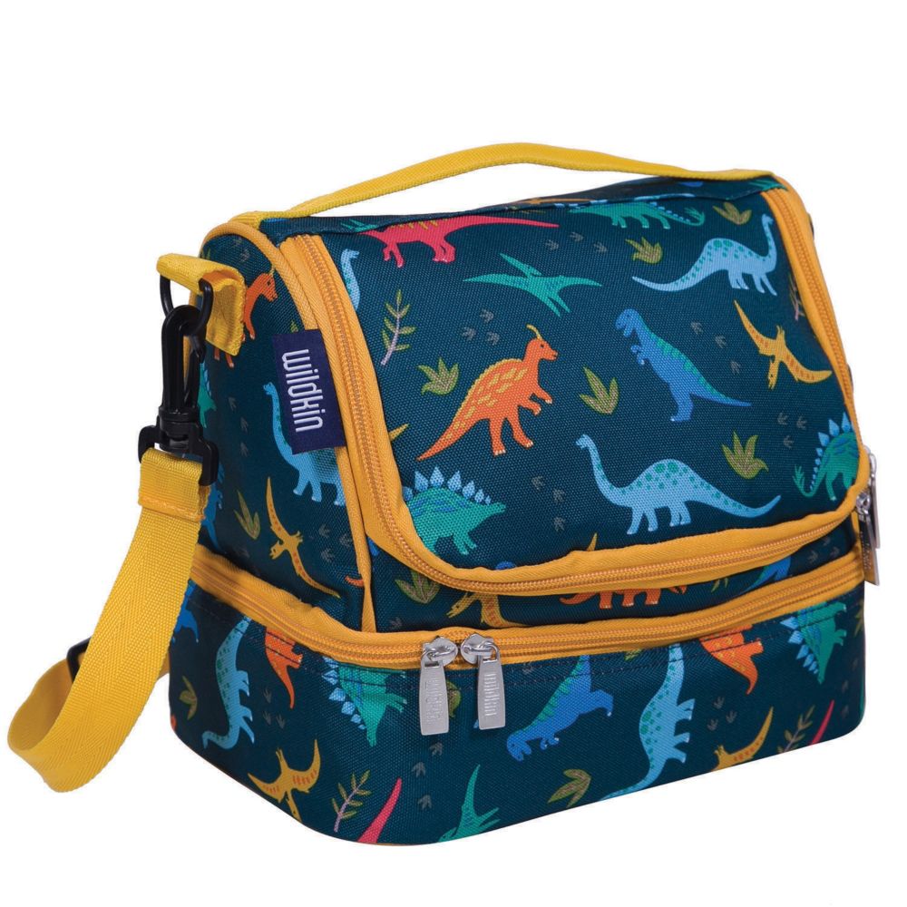 Wildkin - Jurassic Dinosaurs Two Compartment Lunch Bag From MindWare