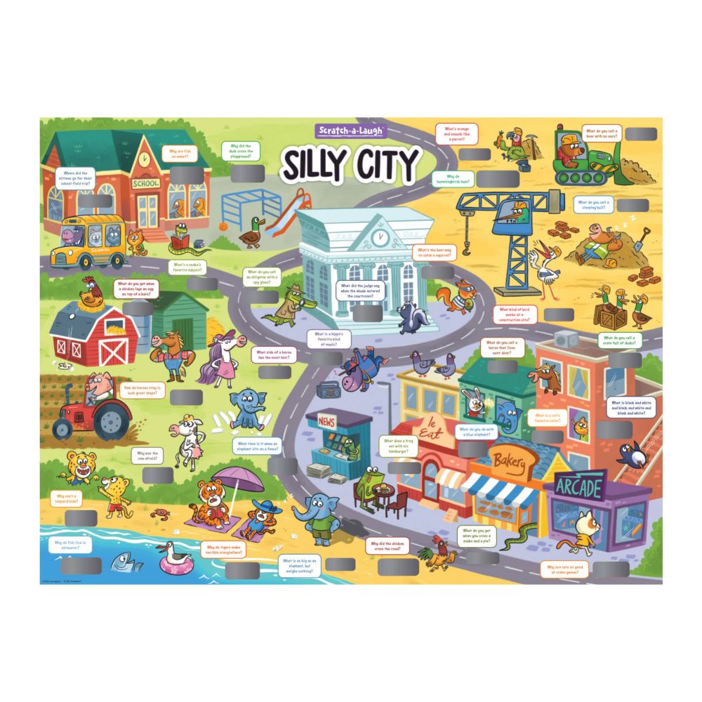 Scratch-a-Laugh Poster: Silly City From MindWare