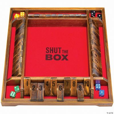 brugervejledning peddling svimmelhed GoSports Shut the Box Premium Wooden Dice Game, Classic 4 Player Family  Board Game | Oriental Trading