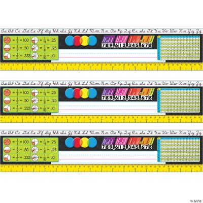 TREND Modern Desk Toppers® Reference Name Plates, Grades 35, 36 Per