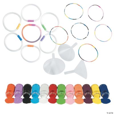 Sand Art Necklace & Bracelet Craft Kit for 12 Discontinued