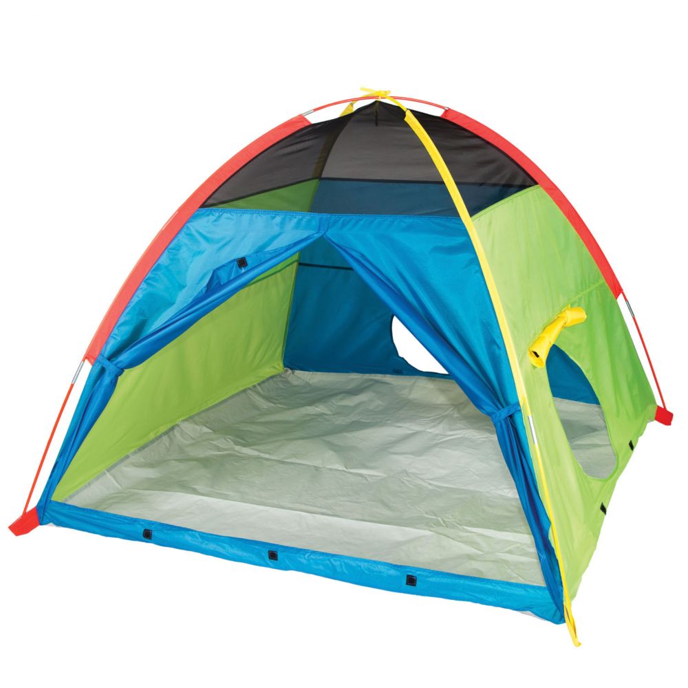 Pacific Play Tents Super Duper 4-Kid Dome Tent - Blue / Green / Red / Yellow From MindWare