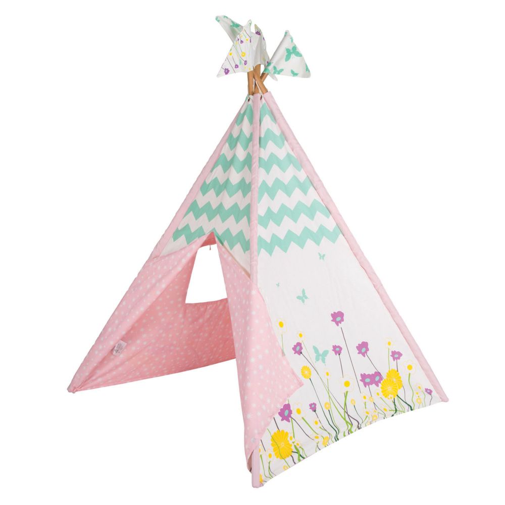Pacific Play Tents: Wildflowers Cotton Canvas From MindWare