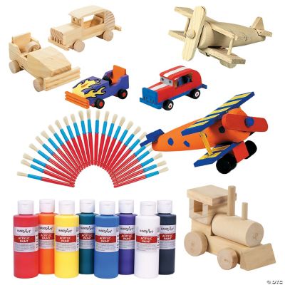 Build and Paint Wooden Cars Craft Kit