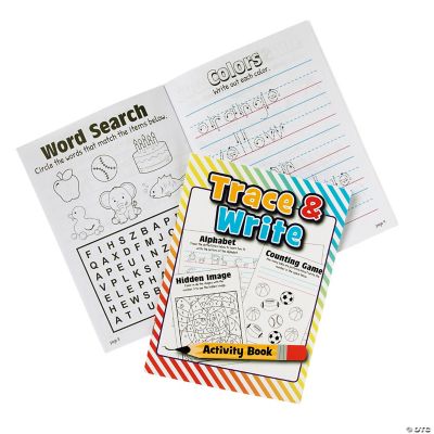 Education game for children fun addition by counting and tracing