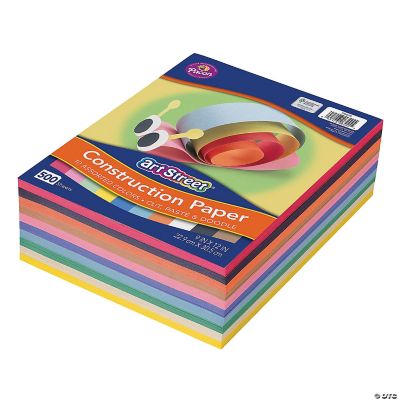Bulk 500 Pc. Pacon ® Art Street ® Lightweight 10-Color Construction ...