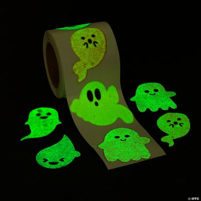 GlowintheDark Halloween Ghost Sticker Roll Oriental Trading