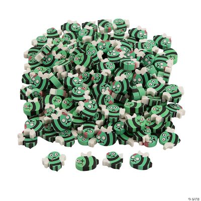 Bulk 144 Pc. Halloween Zombie Bee Mini Erasers