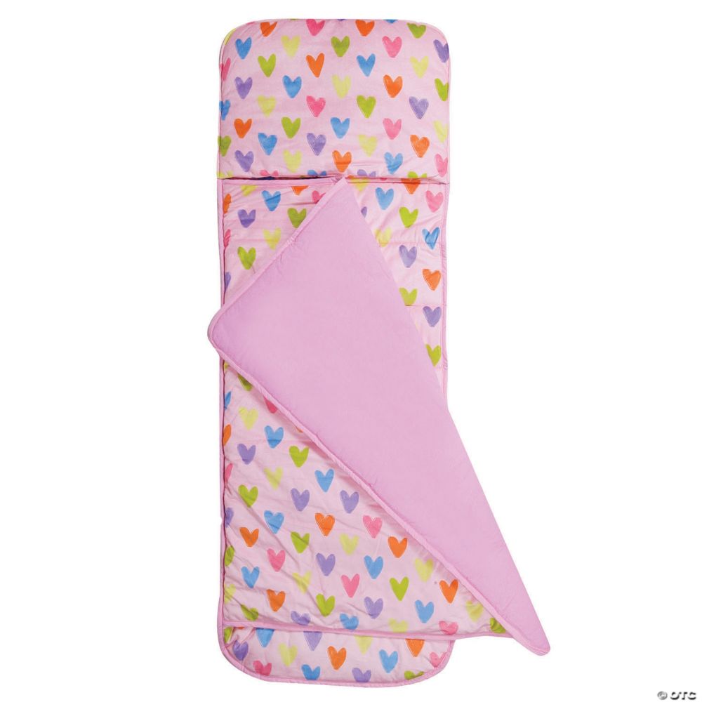 Wildkin - Pink Hearts Plush Nap Mat From MindWare