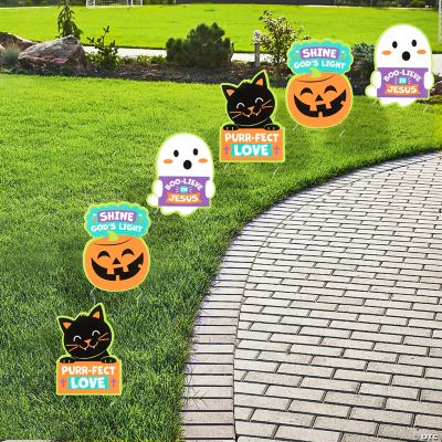 Religious Halloween Sidewalk Yard Signs 6 Pc. Oriental Trading