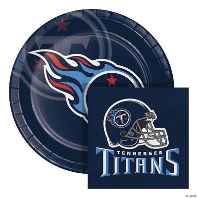 Party City Tennessee Titans Party Supplies for 18 Guests, Include Paper Plates, Paper Napkins, Cups, and Utensils