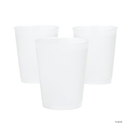 Flexi Grip 12 oz Round Frosted Plastic Cup - 3 1/4 x 3 1/4 x 4 1/4 - 500  count box