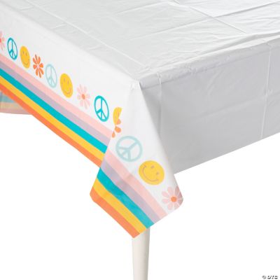 Groovy Retro Plastic Table Cover