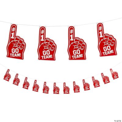 Red Go Team Finger Garland