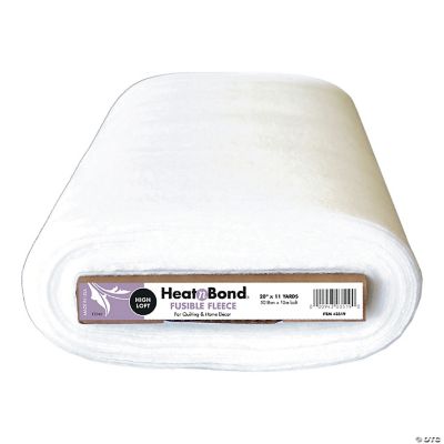 HeatnBond High Loft Fleece Fusible InterfacingWhite 20"X11 Yard