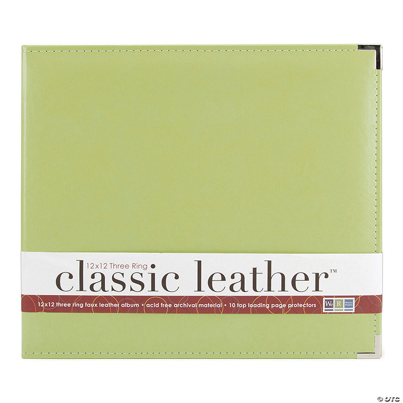 We R Classic Leather D-Ring Album 12X12-Kiwi