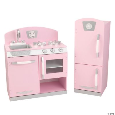 KidKraft Pink Retro Kitchen Refrigerator   14119734