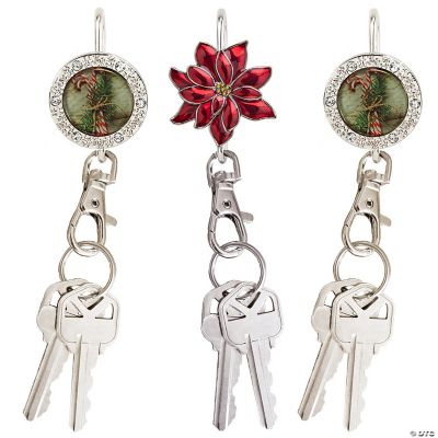 Finders Key Purse® Holiday Key Hook for Purse, Set of 3 Assorted, Women