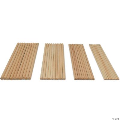 Woodpeckers Crafts, DIY Unfinished Wood 12 x 1/8 Dowel Rods, Pack of 500