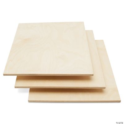 Woodpeckers Crafts, DIY Unfinished Plywood 1/4 x 12 x 9, Pack