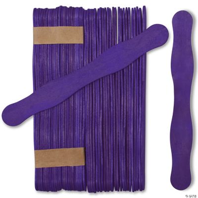Woodpeckers Crafts, DIY Unfinished Wood Purple Fan Handles, Pack of 100 ...