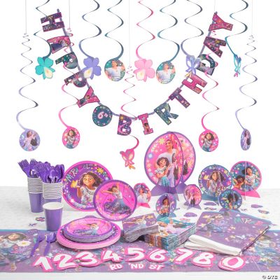 Disney’s Encanto Birthday Party Tableware Kit for 24 Guests Oriental Trading