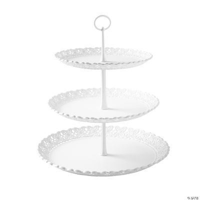 Circle Clear Tiered Cupcake Stand