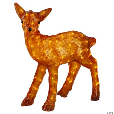 Northlight 2 Pre Lit Acrylic Reindeer Outdoor Christmas Decoration   14124164