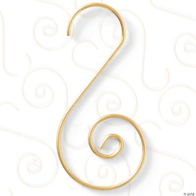 RN'D Toys Christmas Tree Ornament Hooks Metal Wire Hangers Gold